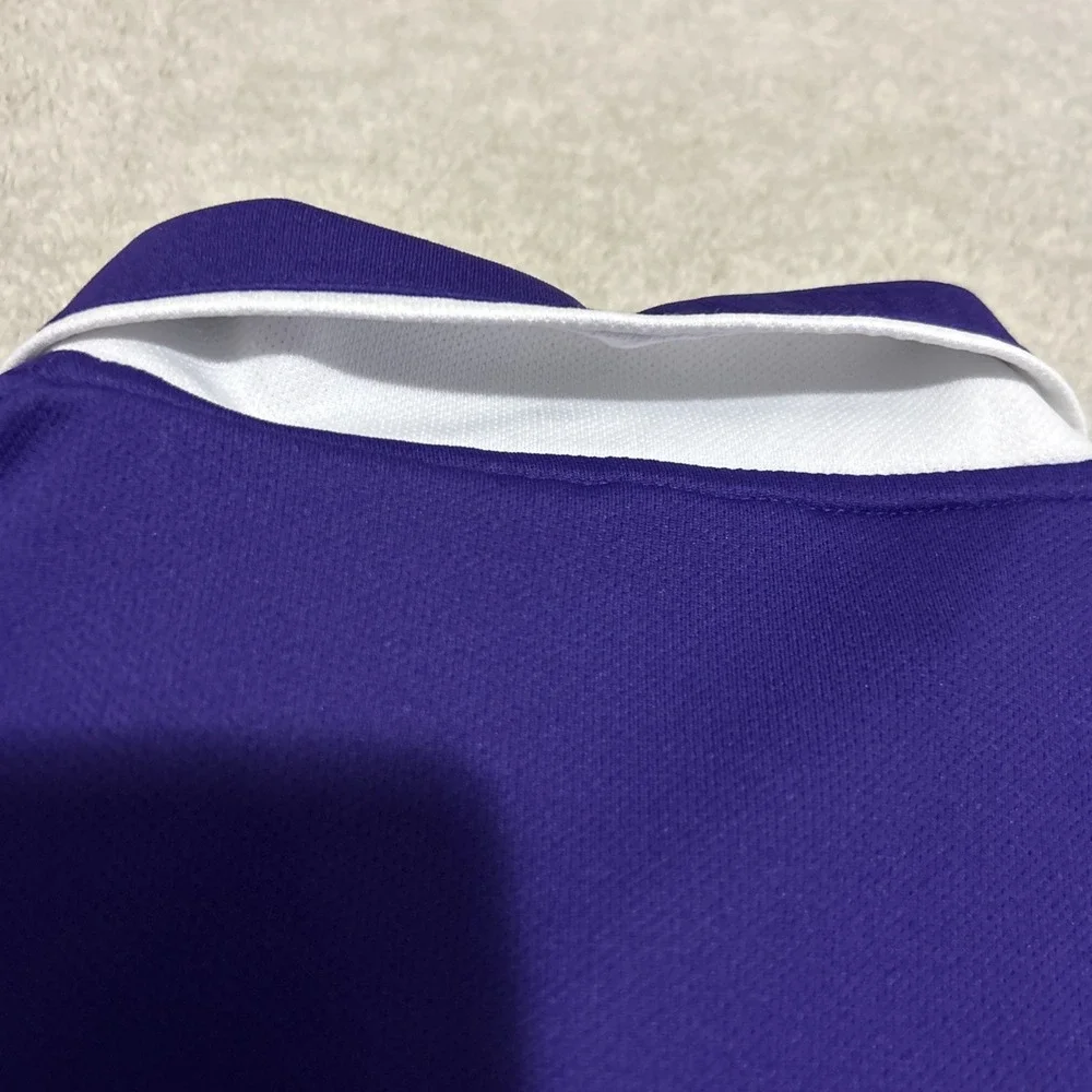 Nike LSU Tigers Dri-Fit Polo Shirt‎ Mens Medium Purple Gold Short Sleeve NCAA
